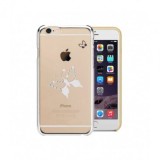 Husa Capac Astrum BUTTERFLY Apple iPhone 6/6s Gri Swarovski