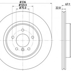 Disc frana BMW X1 (E84) (2009 - 2015) KRIEGER 0950004215