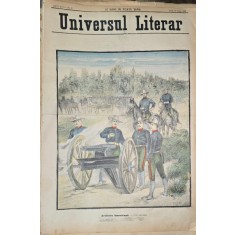 Revista Universul Literar nr.25/1898 pe coperta Artileria americana