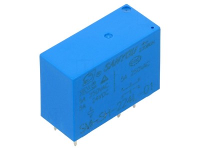 Releu electromagnetic DPDT 24VDC 8A foto