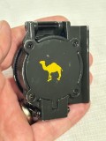 BUSOLA MILITARA Prismatica - CAMEL TROPHY - YCM Japonia - Fosfor - Vintage - RARA !