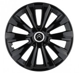 Cumpara ieftin Set 4 Capace Roti Autohelix MSA&reg;, potrivite jantelor de R16, pentru Citroen, model delta negru