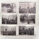 Bnk foto - 6 poze sfintire biserica Costieni 1956 - episcopul Antim Angelescu, Alb-Negru, Romania de la 1950, Portrete