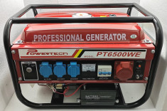 Generator Curent - PowerTech - 2,5KW - 12/220/380V - Pornire la CHEIE foto
