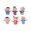 Set 6 marionete din plus pentru degete, membrii familiei, Gonga&reg; Multicolor