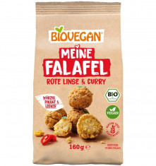 Mix bio pentru falafel cu linte rosie si curry, 160g Biovegan foto