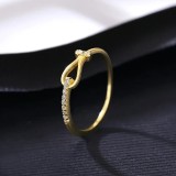 Inel Argint Eternity placat cu Aur -- ARG399N, Argintboutique