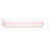 Set 12 bucati bigudiuri din plastic cu elastic pentru permanent Roz&amp;Alb 80 mm x 6,5mm grosime