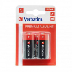 Baterie Verbatim 2x C Alkaline Blister foto