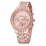 Cumpara ieftin Ceas Dama Geneva Polimnia Rose Gold, Curea Metalica, Analog, Quartz, Elegant, Diametru 39mm