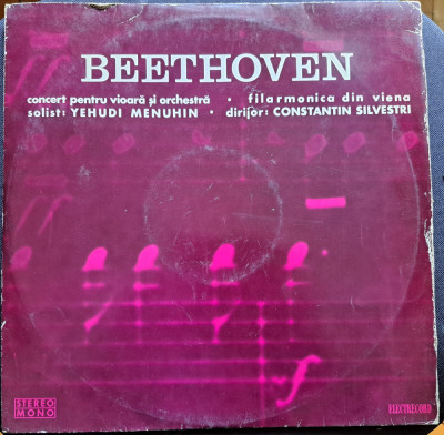 Disc Vinil Beethoven - Solist : Yehudi Menuhin -Electrecord -ECE 0772 foto