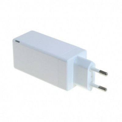 Incarcator OTB USB GaN 2xUSB-C si 1xUSB-A cu USB Power Delivery USB-PD 3 porturi 65W alb foto