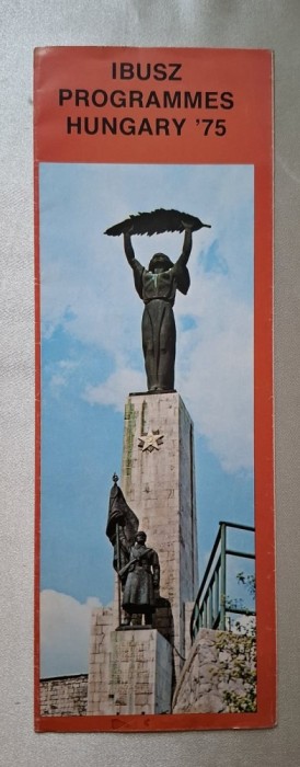 IBUSZ Programmes Hungary 1975, vintage leaflet