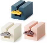 Set de 3 prese pentru pasta de dinti SVUPUE, plastic, multicolor, 7 x 4 x 3,8 cm