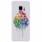 Husa silicon pentru Samsung S9, Paint Illustration Lion Head