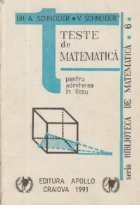 Teste de matematica pentru admiterea in liceu foto