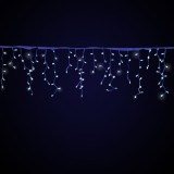 Instalatie Turturi LED 8m, 200 LED-uri Albastre, 8 Jocuri Lumini, Interior/Exterior, Consum Redus, Craciun