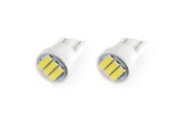 Bec de pozitie tip LED , T10 W2.1x9.5 W5W, 12V , 3 SMD 7020, culoare alb , AMIO, set 2 buc AutoDrive ProParts