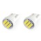 Bec de pozitie tip LED , T10 W2.1x9.5 W5W, 12V , 3 SMD 7020, culoare alb , AMIO, set 2 buc AutoDrive ProParts