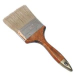 Pensula Par Natural Cu Maner Lacuit 1.5"x15mm