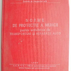 Norme de protectie a muncii pentru activitatea de transporturi si reparatii auto