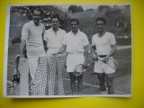 HOPCT 542 S - FOTOGRAFIE VECHE-D= 18/13 CM-FRANTA -ITALIA-ROLAND GARROS -CAMPIONATUL INT TENIS CAMP-SPORT-1947-FOTO AGENTIA NEW YORK TIMES PHOTOS 1947