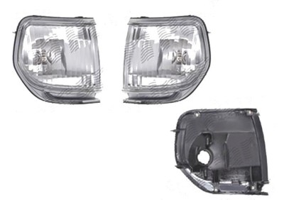 Lampa pozitie Toyota Land Cruiser (Fj80/Fj82), 01.1989-05.1996, fata, Stanga+Dreapta, W5W; transparent, silver; cu suport becuri; tuning, DEPO foto