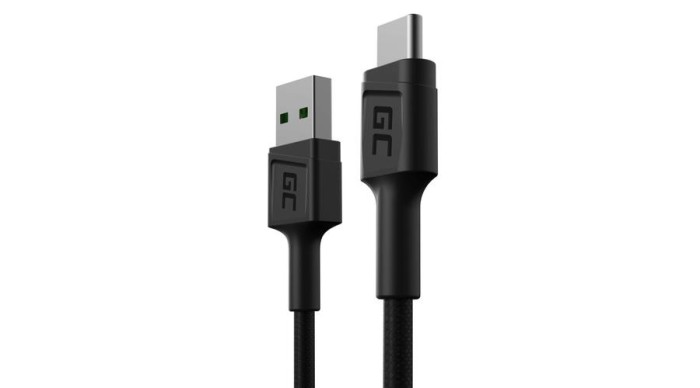Green Cell GC PowerStream PowerStream USB-A - USB-C 30cm QC 3.0 Cablu de date și &icirc;ncărcare QC 3.0