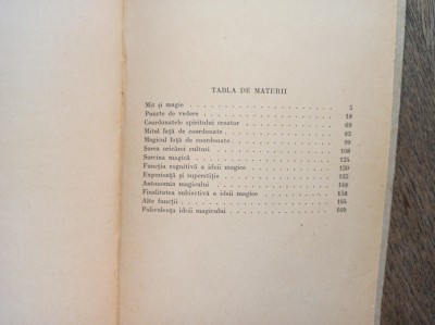 DESPRE GANDIREA MAGICA- LUCIAN BLAGA ** PRIMA EDITIE, 1941 foto