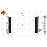 Condensator climatizare, Radiator clima Nissan Juke (F15), Micra 3 (K12), Note (E11) Nrf 35583