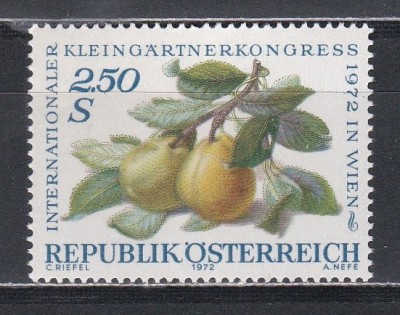 Austria 1972 - Congresul Internațional al Deținătorilor de Parcele de Grădină, MNH foto