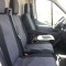 2+1 Huse Scaune pentru FORD TRANSIT 2013+ Microbuze Negru Gri Textil