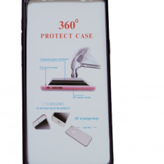 Husa protectie 360 fata + spate + folie silicon Samsung S8 Plus ; S8+ , Mov