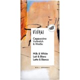 Ciocolata Bio Cappuccino Vivani 100g - Ciocolata Alba si Lapte cu Espresso, Cacao Min 40%