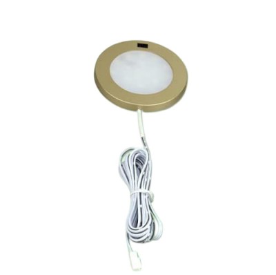 Spot led aplicat cu senzor IR, alb cald, DC12V, 3W, auriu foto