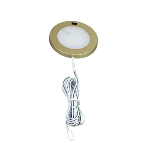 Spot led aplicat cu senzor IR, alb cald, DC12V, 3W, auriu