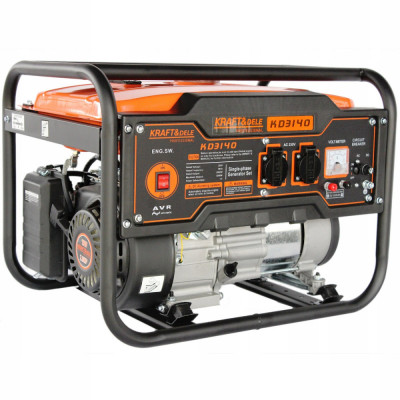 Generator curent 3.2kW 3200W 230V 12V motor benzina (KD3140 KD180) foto