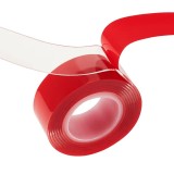 Banda dublu adeziva transparenta 19mm x 5m Rebel NAR0488-5