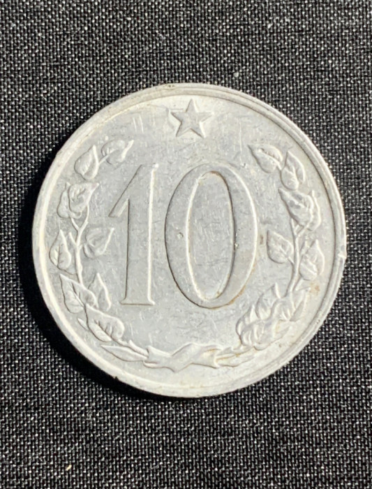 Moneda Cehoslovacia 10 haleri 1966