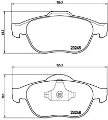 BREMBO P 68 032 PRIME LINE set placute frana,frana disc