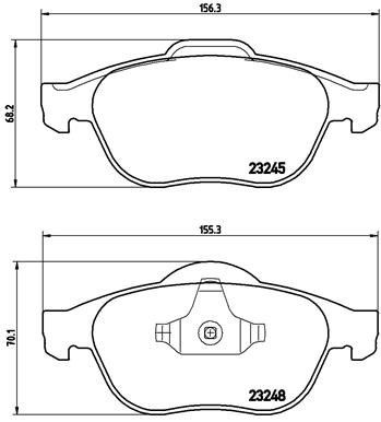 BREMBO P 68 032 PRIME LINE set placute frana,frana disc foto