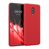 Husa Kwmobile pentru OnePlus 6T, Silicon, Rosu, 55347.09, Carcasa