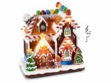 Cumpara ieftin Decoratiune muzicala Casuta Turta Dulce polirasina 17.5x11x18 cm