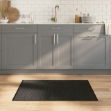 VidaXL Covor dreptunghiular, negru, 70x100 cm, bambus