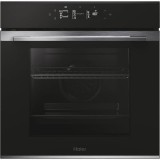 Cuptor incorporabil Haier H6 ID25G3YTX, Electric, Autocuratare pirolitica + hidrolitica, 78 l, Clasa A++, Wi-Fi, negru