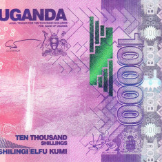 Bancnota Uganda 10.000 Shilingi 2019 - P52 UNC