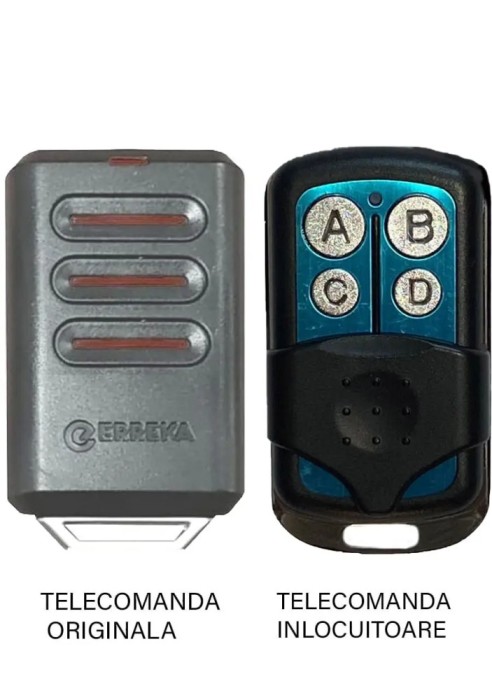 Telecomanda inlocuitoare poarta garaj Erreka Kuma KM03 pe patru canale/ cod fix/ 433.92MHz