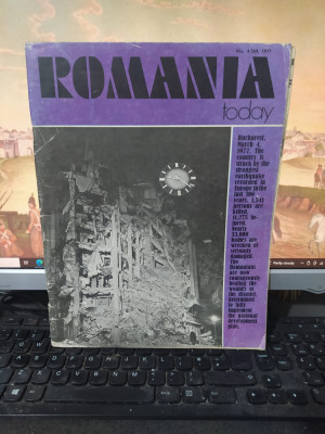 Romania today nr. 4 (269) 1977 March 4, earthquake, cutremur 1541 morți, 216 foto