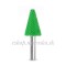 Biax sculptura lemn SABURR - Cap conic 19 mm tija 6 mm, Granulatie Saburr ASPRA - VERDE