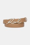 Karl Lagerfeld curea K/SIGNATURE femei, culoarea maro, A1W33205